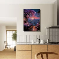 Cadre Aube Florale Vue d’un Havre Urbain aube florale vue d'un havre urbain