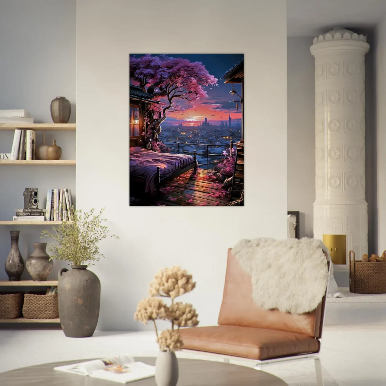 Cadre Aube Florale Vue d’un Havre Urbain aube florale vue d'un havre urbain