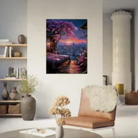 Cadre Aube Florale Vue d’un Havre Urbain aube florale vue d'un havre urbain