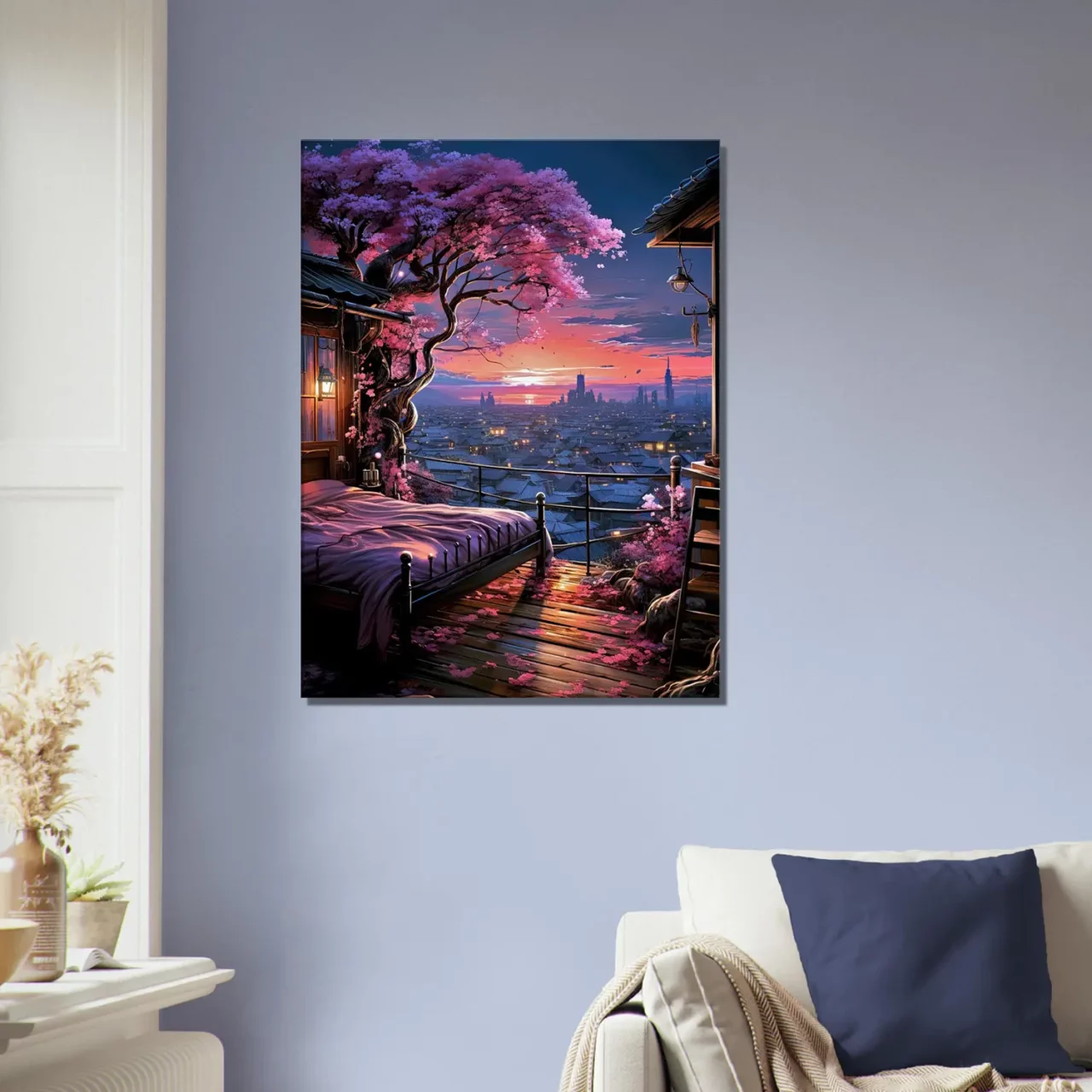 Cadre Aube Florale Vue d’un Havre Urbain aube florale vue d'un havre urbain