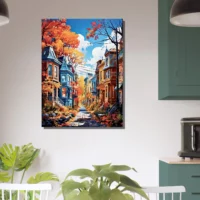 Tableau Automne en Ville : La Magie de Montréal automne en ville : la magie de montréal