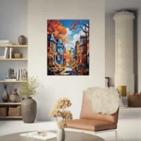 Tableau Automne en Ville : La Magie de Montréal automne en ville : la magie de montréal