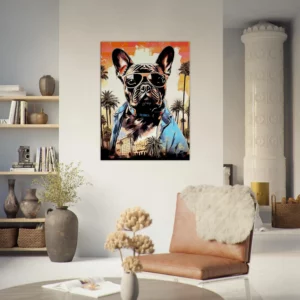 bouledogue français cool à los angeles