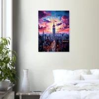 Crépuscule Urbain : New York en Couleurs Vibrantes crépuscule urbain : new york en couleurs vibrantes