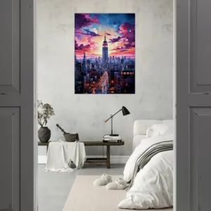 Crépuscule Urbain : New York en Couleurs Vibrantes crépuscule urbain : new york en couleurs vibrantes