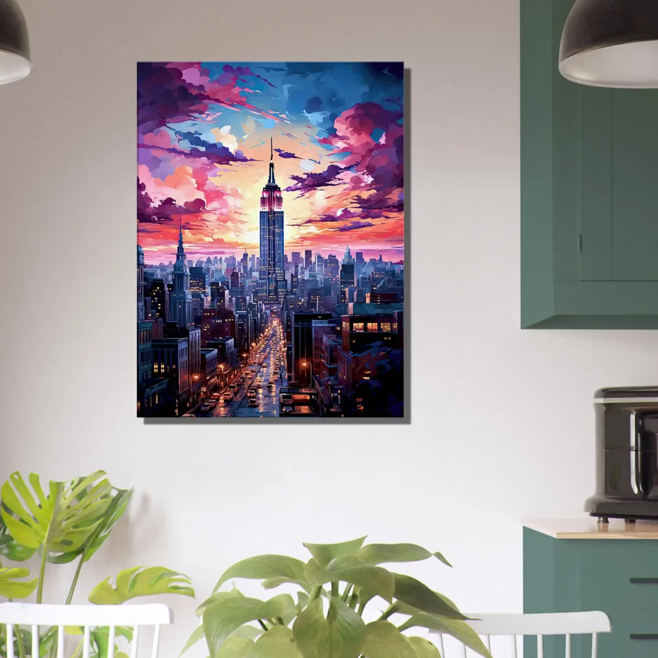 Crépuscule Urbain : New York en Couleurs Vibrantes crépuscule urbain : new york en couleurs vibrantes