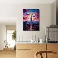 Crépuscule Urbain : New York en Couleurs Vibrantes crépuscule urbain : new york en couleurs vibrantes