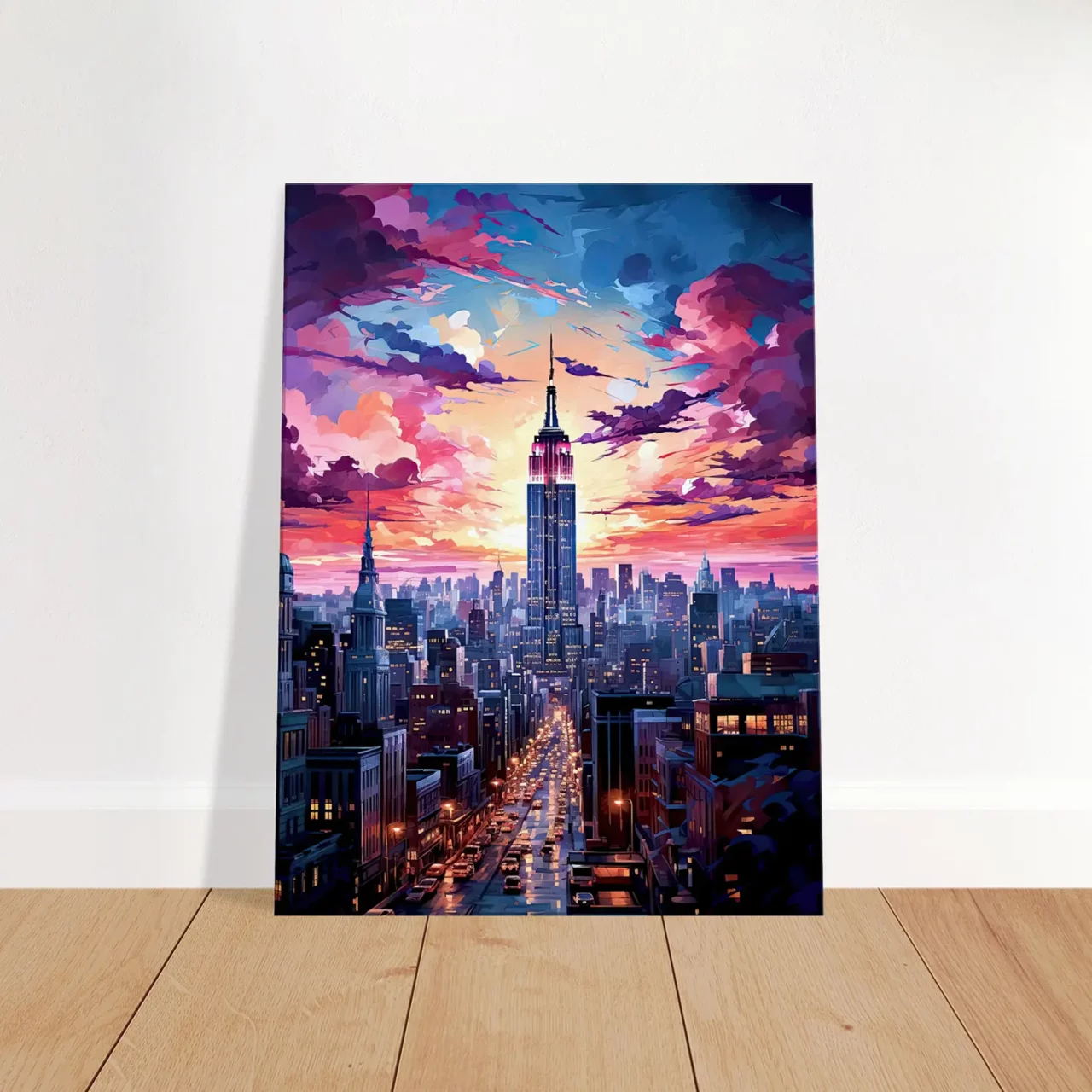 Crépuscule Urbain : New York en Couleurs Vibrantes crépuscule urbain : new york en couleurs vibrantes