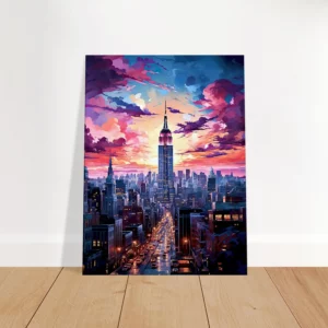Crépuscule Urbain : New York en Couleurs Vibrantes crépuscule urbain : new york en couleurs vibrantes