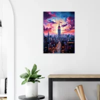 Crépuscule Urbain : New York en Couleurs Vibrantes crépuscule urbain : new york en couleurs vibrantes