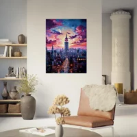 Crépuscule Urbain : New York en Couleurs Vibrantes crépuscule urbain : new york en couleurs vibrantes