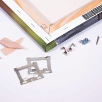 Tableau Pastel Abstrait des côtes bretonnes chevaux sauvages dans la steppe argentine