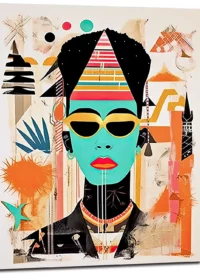 eclat egyptien en style urbain basquiat