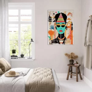 eclat egyptien en style urbain basquiat