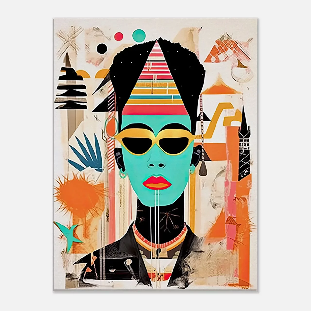 eclat egyptien en style urbain basquiat