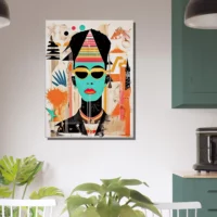 Toile Eclat Egyptien en Style Urbain Basquiat eclat egyptien en style urbain basquiat
