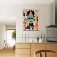 eclat egyptien en style urbain basquiat