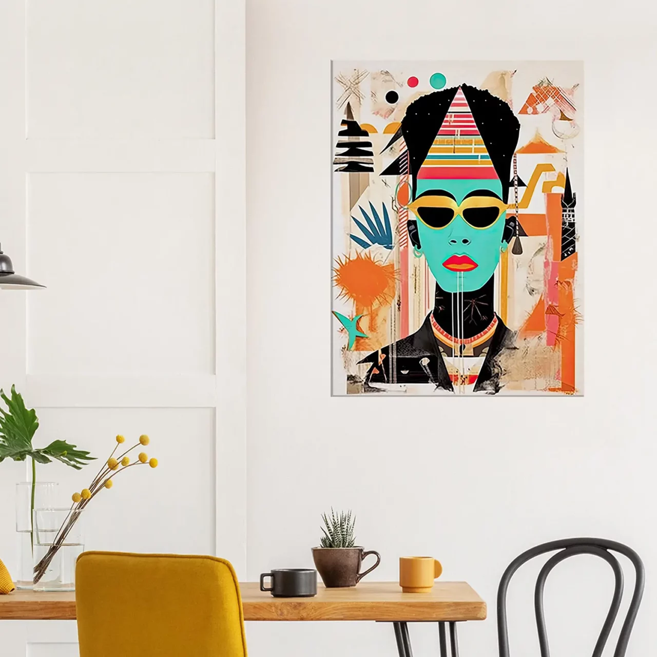 eclat egyptien en style urbain basquiat