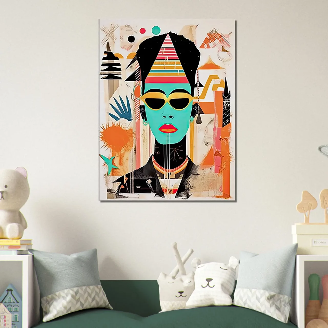 eclat egyptien en style urbain basquiat