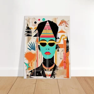 eclat egyptien en style urbain basquiat