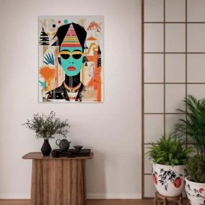 eclat egyptien en style urbain basquiat