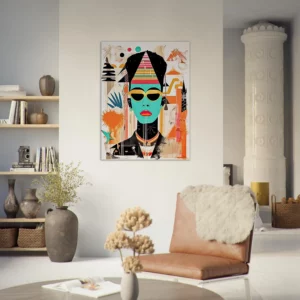 eclat egyptien en style urbain basquiat