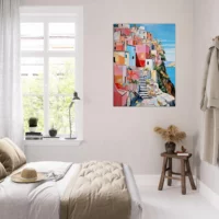 Eclats chromatiques d’un village italien côtier Éclats chromatiques d'un village italien côtier