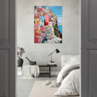 Eclats chromatiques d’un village italien côtier Éclats chromatiques d'un village italien côtier