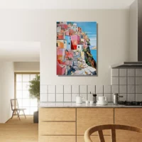 Eclats chromatiques d’un village italien côtier Éclats chromatiques d'un village italien côtier