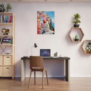 Éclats chromatiques d'un village italien côtier