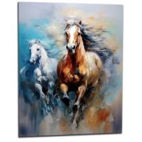 Peinture Elan Vital Course des Chevaux Sauvages elan vital course des chevaux sauvages