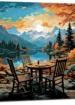 evasion en nature cafe automnal bord du lac evasion en nature café automnal bord du lac