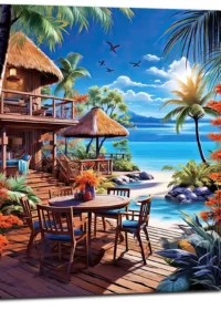 Cadre Evasion tropicale à Bora Bora, paix et sérénité evasion tropicale à bora bora, paix et sérénité