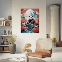 Cadre Harmonie Impériale Le Panda Majestueux harmonie impériale le panda majestueux