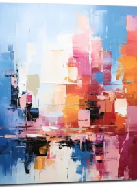 Reflets urbains dans un jeu abstrait de lumière et de couleur reflets urbains dans un jeu abstrait de lumière et de couleur