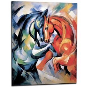 Le combat de chevaux – Duel de couleur