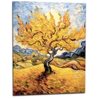 Tableau Réinterprétation Le Murier de Van Gogh réinterprétation le murier de van gogh