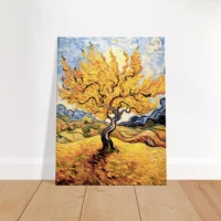 Tableau Réinterprétation Le Murier de Van Gogh réinterprétation le murier de van gogh