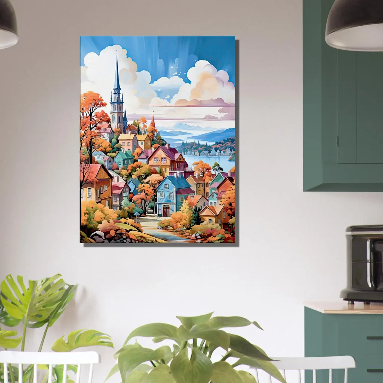 mont tremblant, village coloré