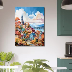 mont tremblant, village coloré