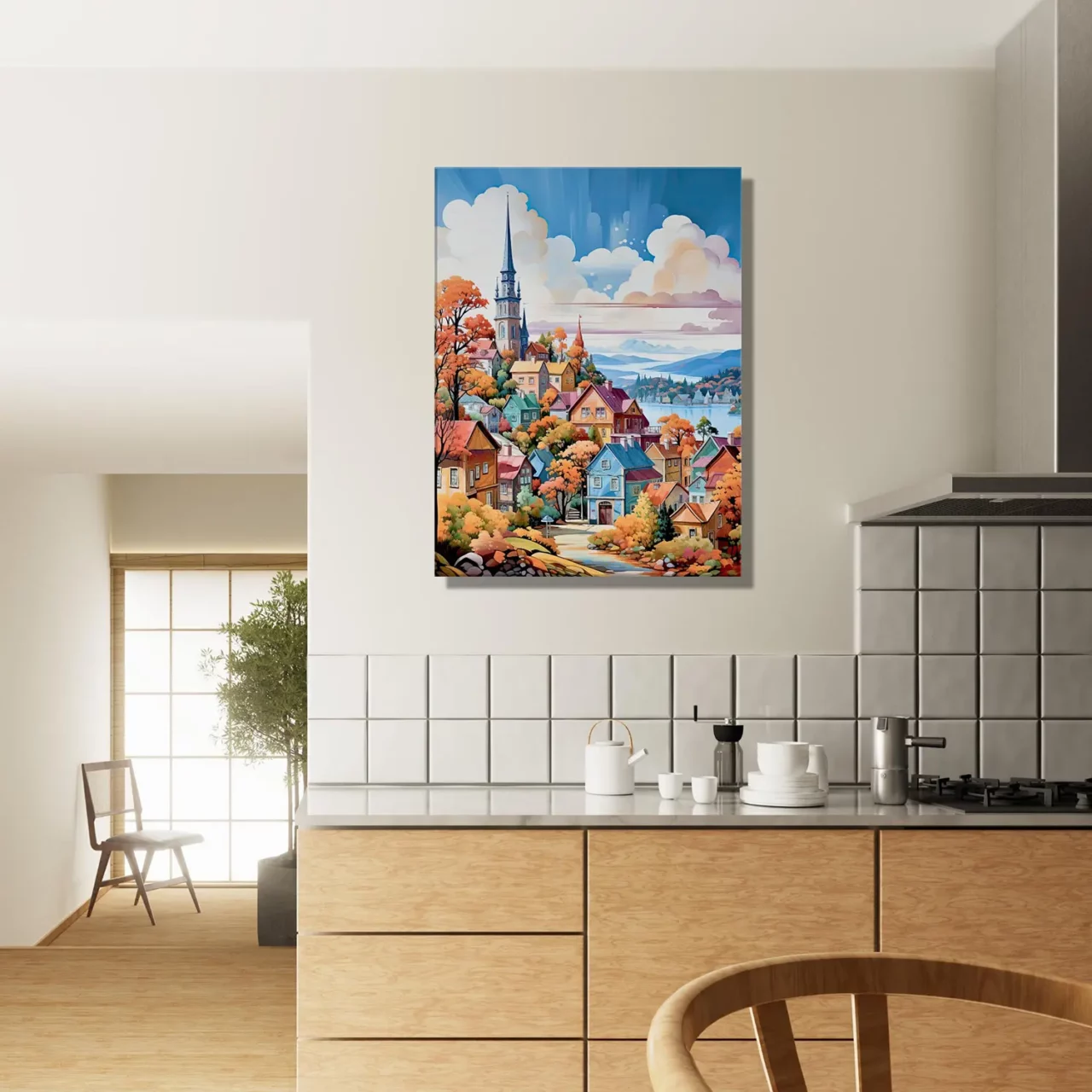 mont tremblant, village coloré