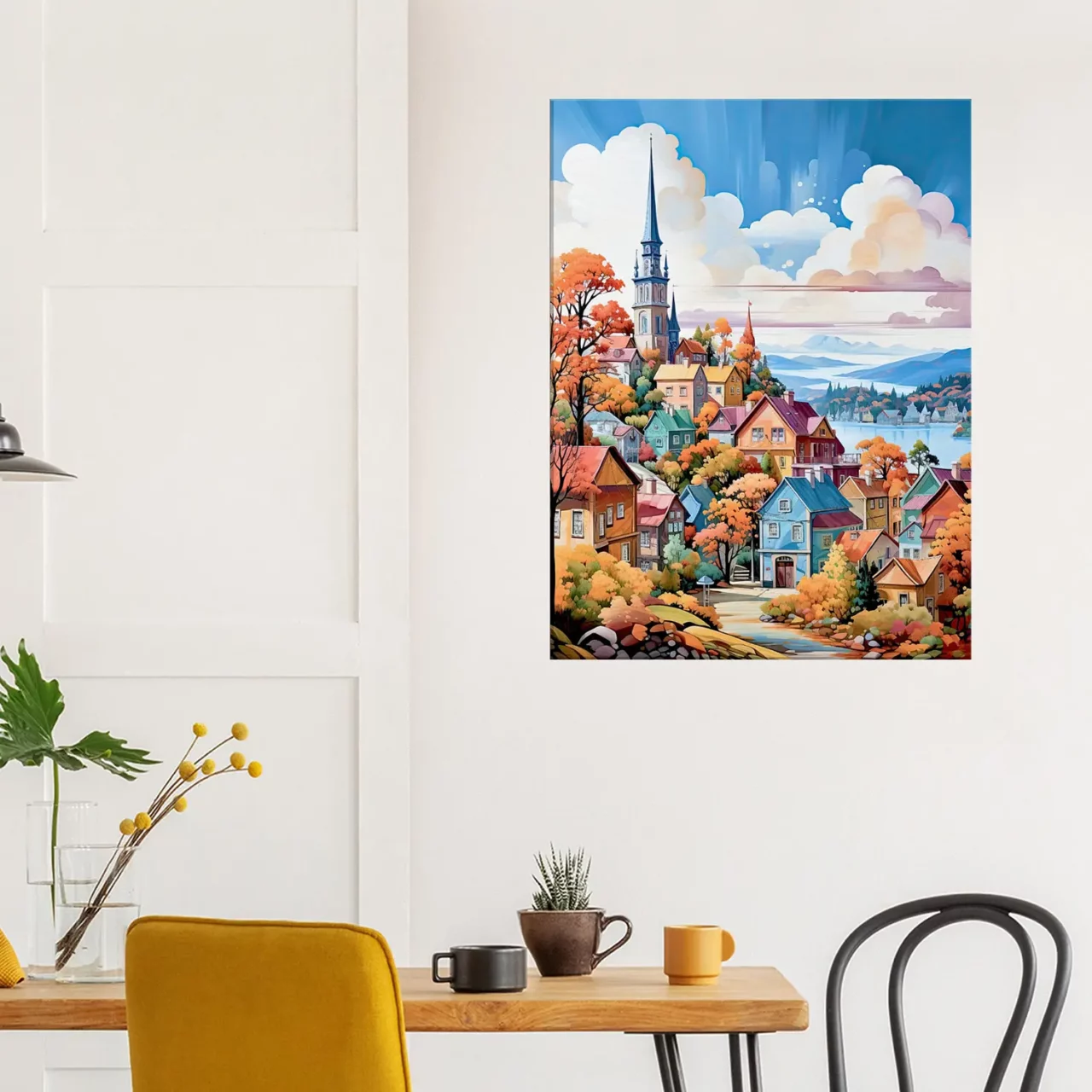 mont tremblant, village coloré