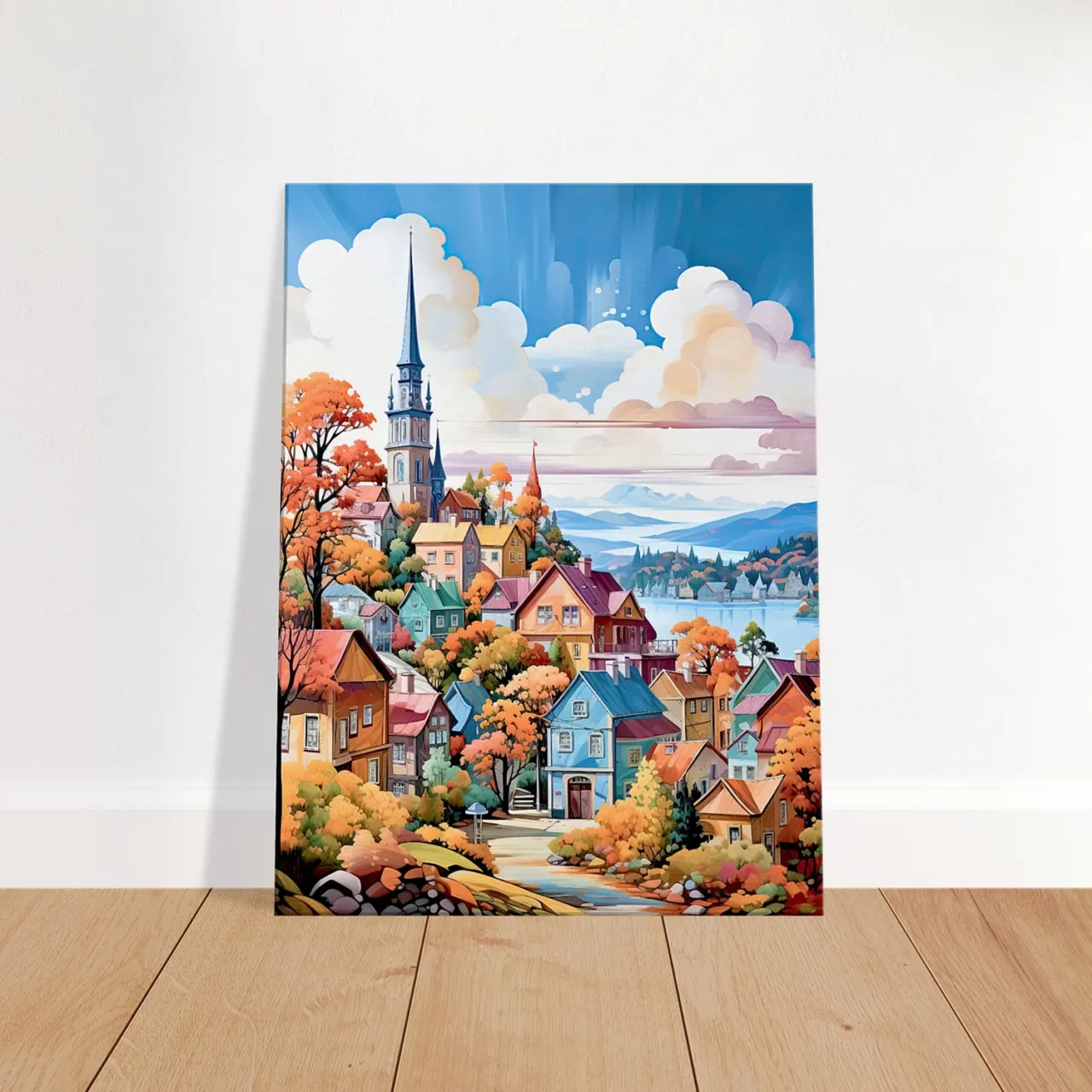 mont tremblant, village coloré