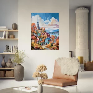 mont tremblant, village coloré