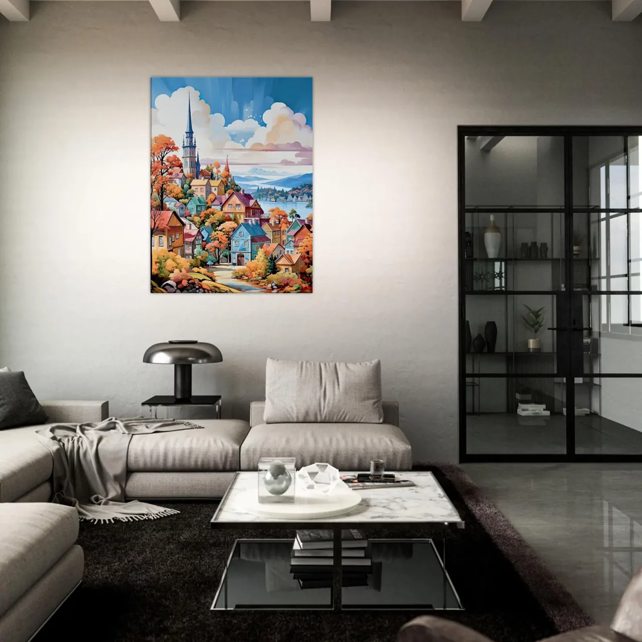 mont tremblant, village coloré