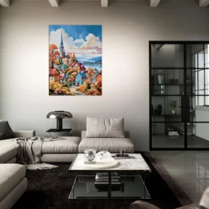 mont tremblant, village coloré