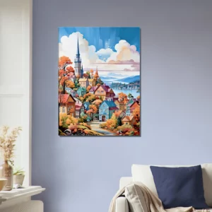 mont tremblant, village coloré