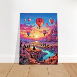 Montgolfières et Paysage de Cappadoce coloré montgolfières et paysage de cappadoce coloré