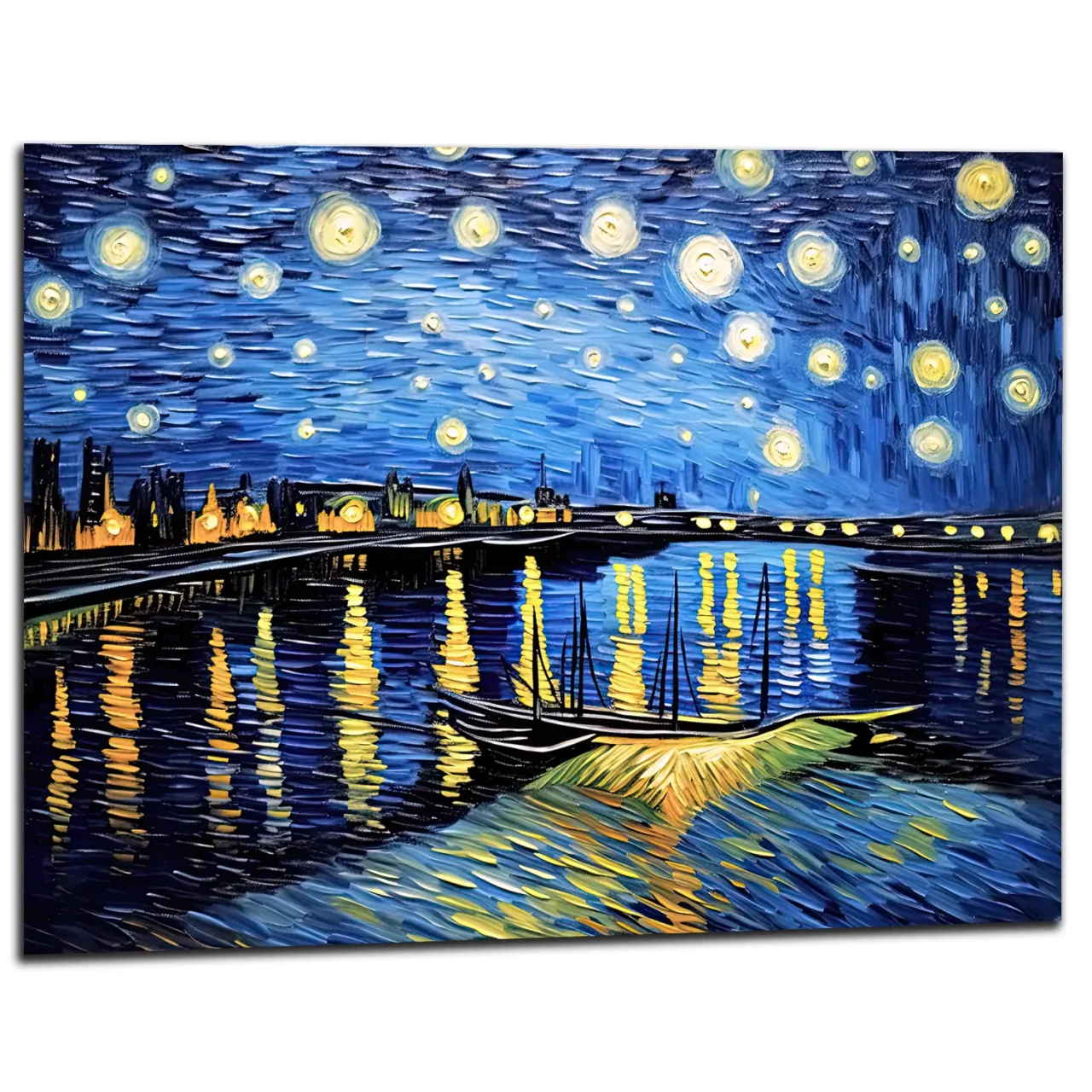 nuit étoilée sur le rhône van gogh