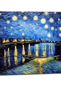 Tableau Nuit étoilée sur le Rhône Van Gogh nuit étoilée sur le rhône van gogh